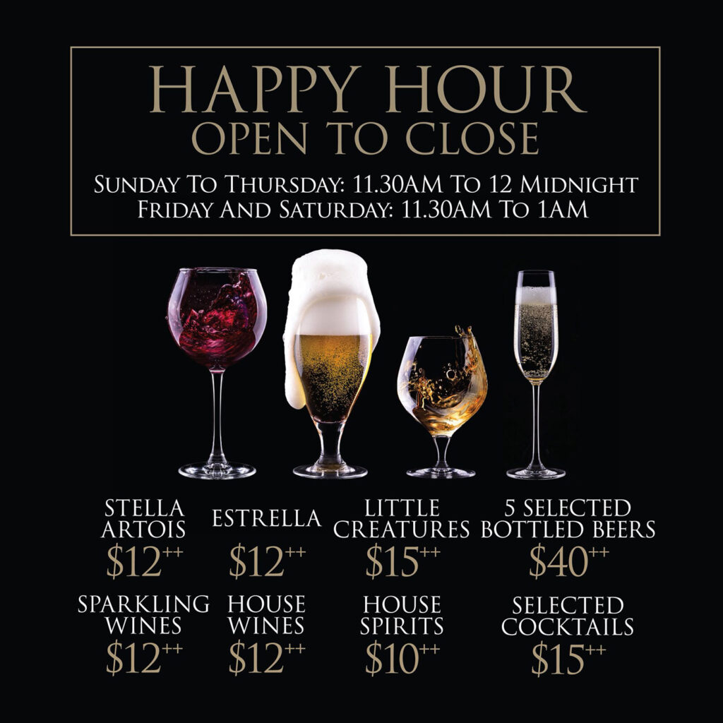 Happy Hour - Open To Close